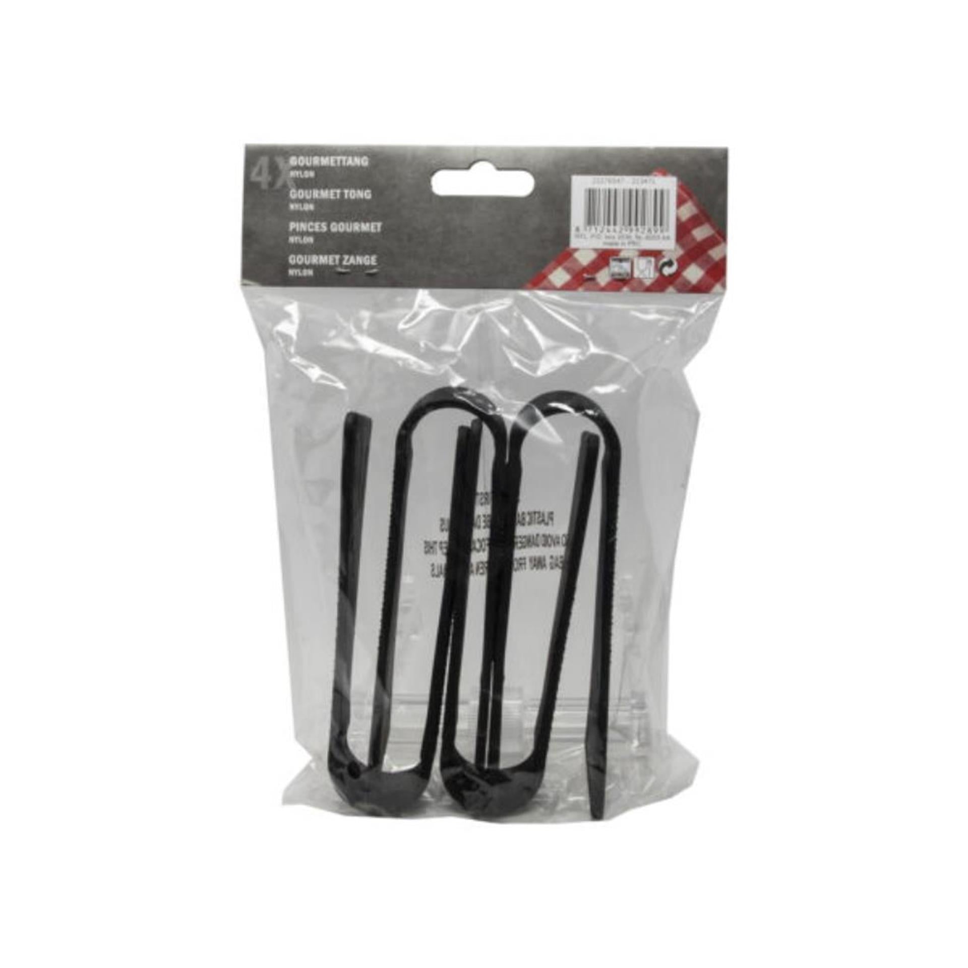 Kitchen tools gourmet tongs 14cm bag of 4 pieces