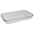 Kitchen tools oven dish glass 3l oven dish glass 3l 39x24x5cm