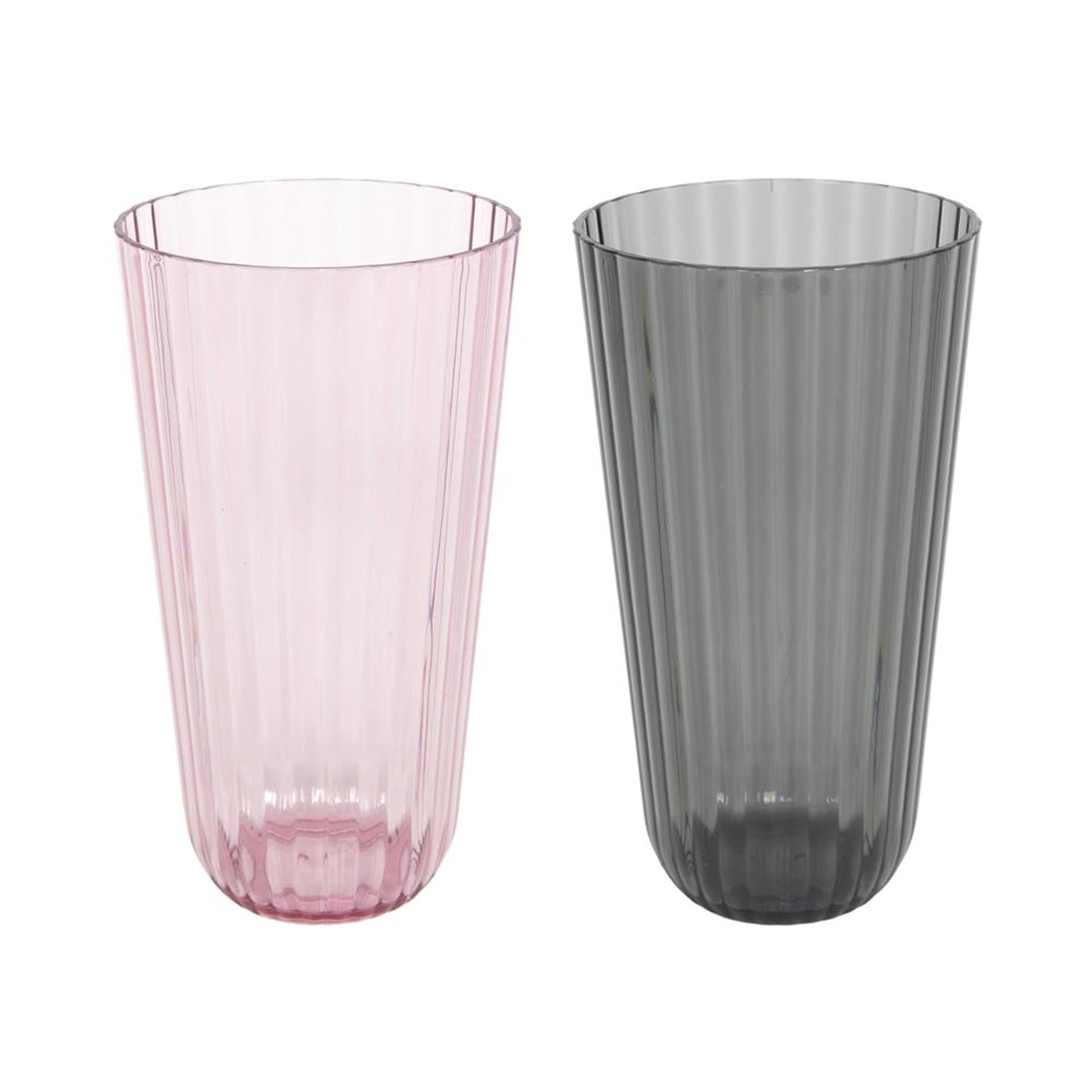 Imperial kitchen drinking glass lines plastic ø8x15cm 450ml